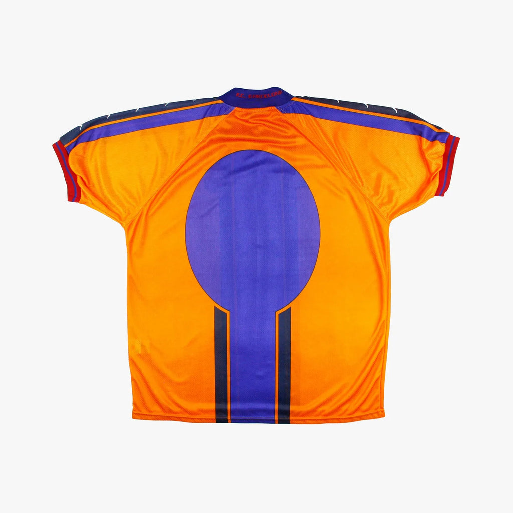 1997-98 barcelona home classic football jersey back view authentic retro kit