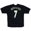 2004 05 manchester united away classic football jersey back view ronaldo 7 print