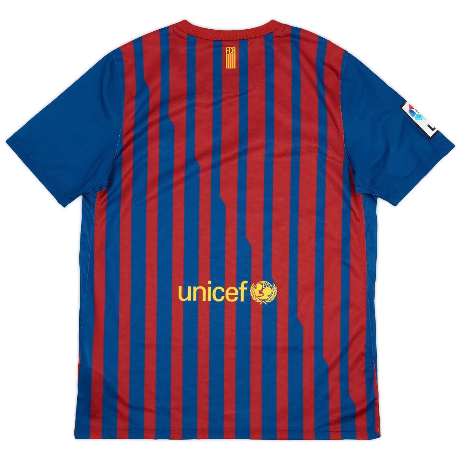 2011-12 barcelona home classic football jersey back view authentic retro kit