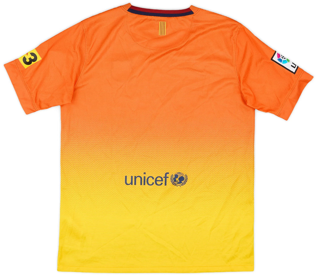 2012-13 barcelona away classic football jersey back view authentic retro kit
