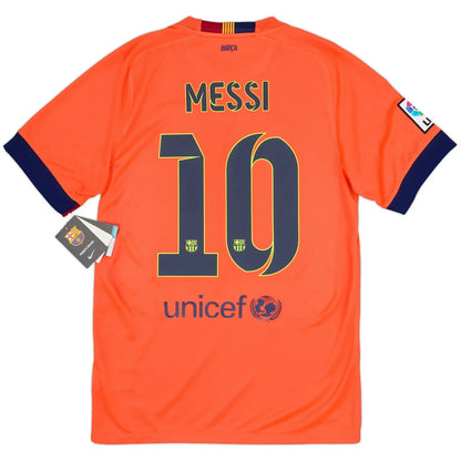 2014/15 Barcelona Away Shirt: The Crimson Treble Era of Messi #10