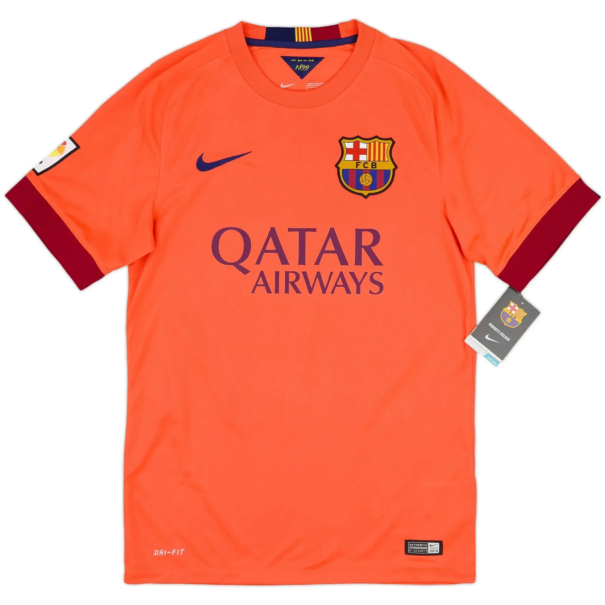 2014-15-barcelona-away-vintage-shirt-messi-10-front-view-bright-crimson
