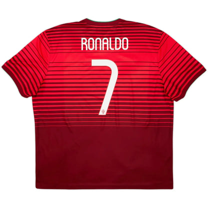 2014 15 portugal home classic football jersey back view ronaldo 7 print