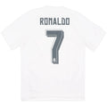 2015 16 real madrid home classic football jersey back view ronaldo 7 print