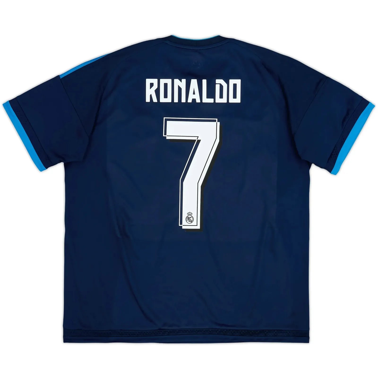 2015 16 real madrid third classic football jersey back view ronaldo 7 print