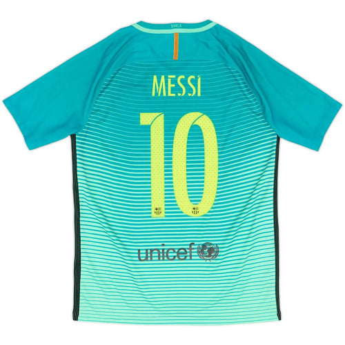 2016-17 barcelona third classic football jersey back view messi number 10 print