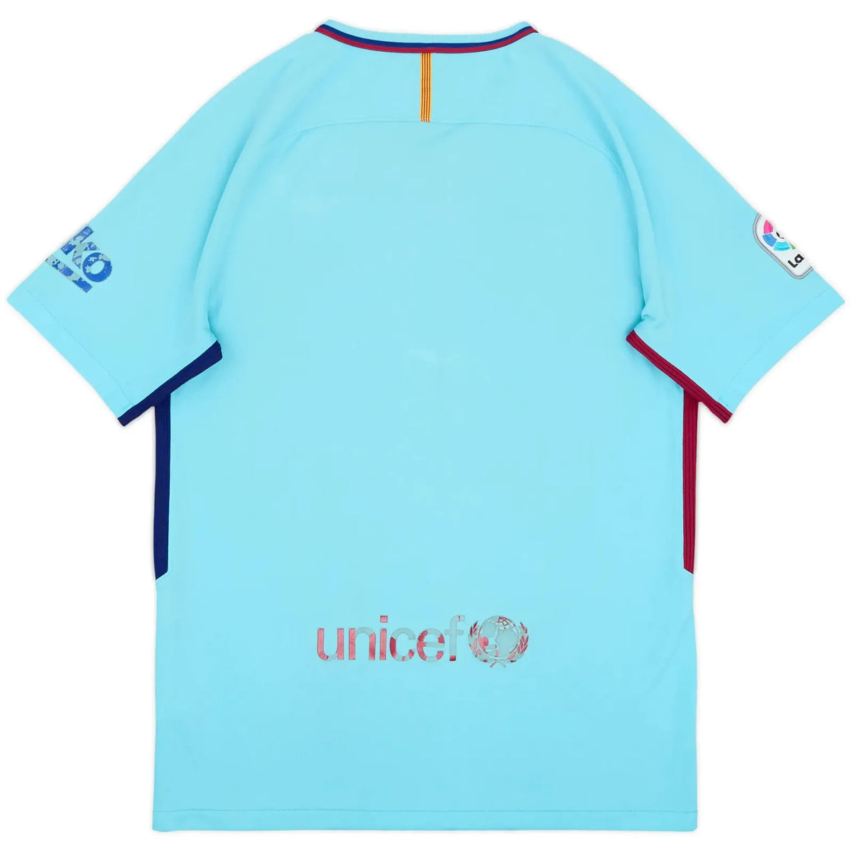 2017-18 barcelona away classic football jersey back view authentic retro kit