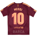 2017-18 barcelona third classic football jersey back view messi number 10 print