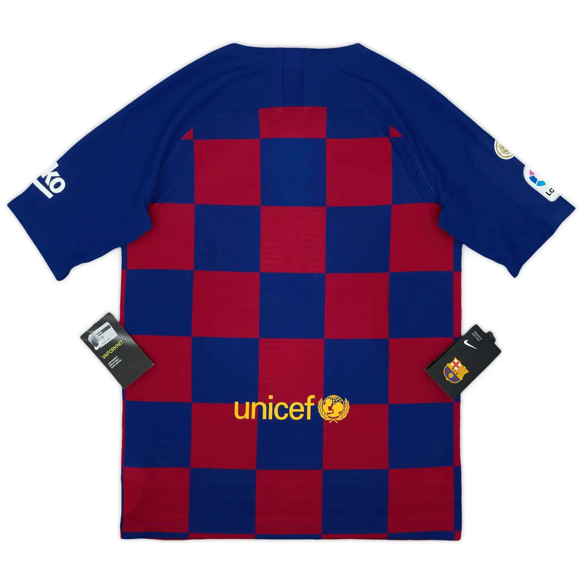 2019-20 barcelona home classic football jersey back view authentic retro kit