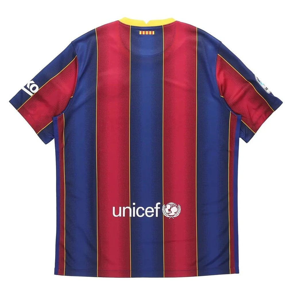 2020-21 barcelona classic football jersey back view authentic retro design