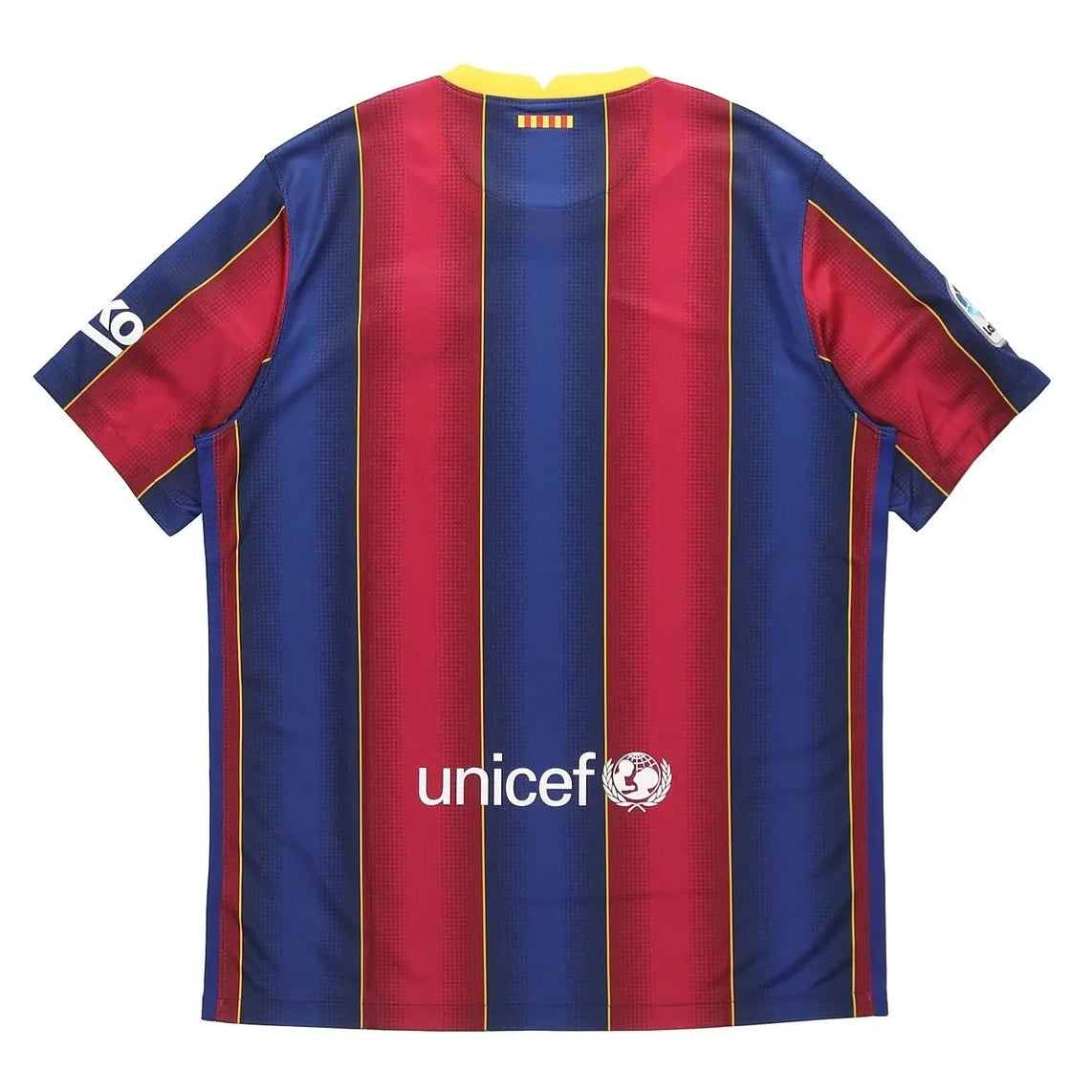 2020-21 barcelona classic football jersey back view authentic retro design