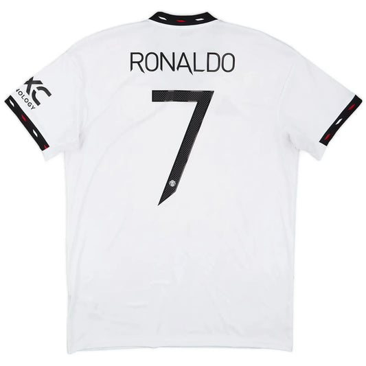2022 23 manchester united away classic football jersey back view ronaldo 7 print
